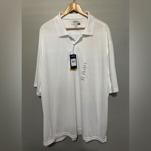 Jack Nicklaus Performance 18 Golf Shirt NWT White 100% Poly Excellent Condition